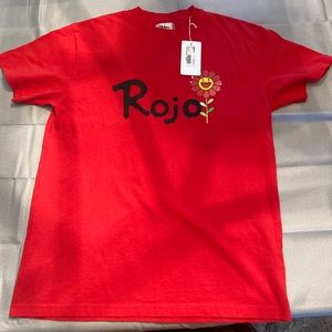 Jbalvin x murakami spray paint tee “rojo”